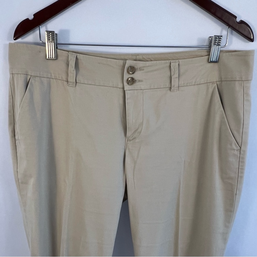 Old Navy Pants Womens Size 12 Tan Chinos Work Casual Khakis - Picture 2 of 5